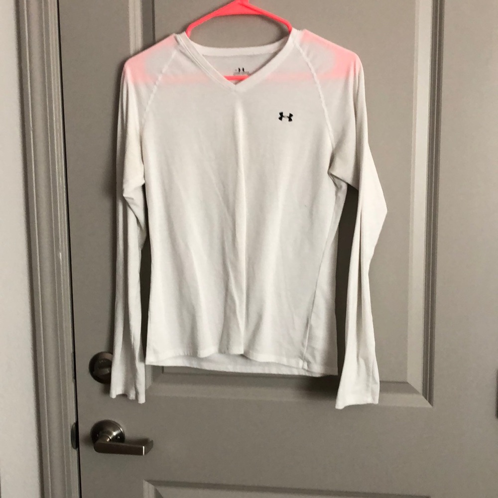UA plain white long sleeve